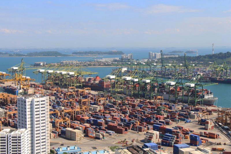 Der grösste Seehafen der Welt liegt in Singapur