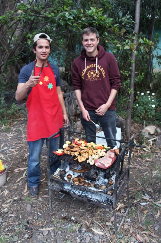 Unsere Grillmeister Christian und Marius in Calca